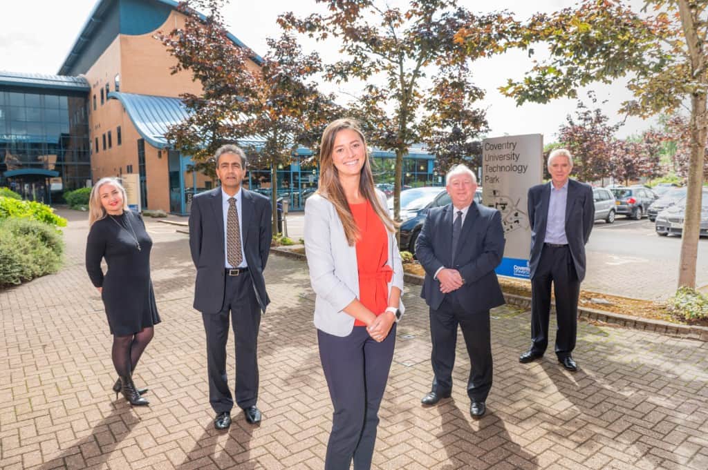 L-R: Lorna Varney (marketing executive, Made Smarter West Midlands), Jit Gatcha (IDTS, Made Smarter, Black Country and Wolverhampton), Sarah Gambrall (project lead, Made Smarter West Midlands), Paul Sullivan (IDTS, Made Smarter, Coventry and Warwickshire) and Martyn Mangan (IDTS, Made Smarter, Worcestershire)