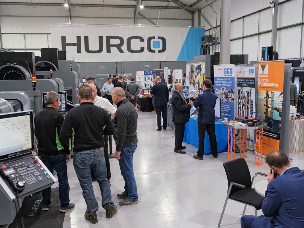 18 partner companies exhibited at the event held at Hurco Europe’s headquarters in High Wycombe