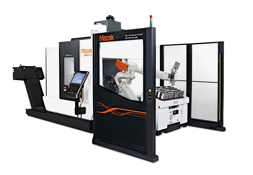 Automation will also be a key focus of Mazak’s MACH stand, with the UK-built CV5-500 5-axis machining centre appearing with an MA robot to provide a single source Mazak solution for customers