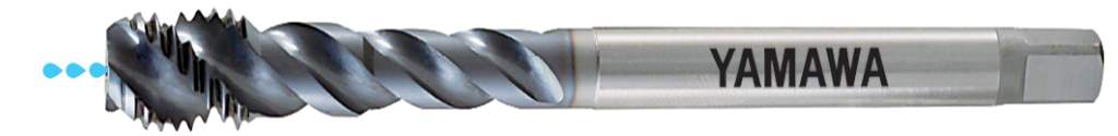 The new coated spiral fluted tap with axial lubrication hole
