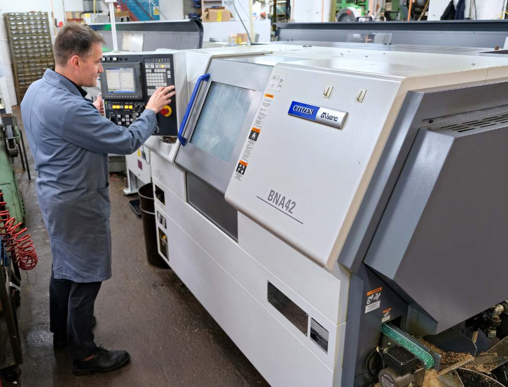 The latest Citizen Miyano BNA42-MSY fixed-head lathe at S Lilley & Son, which arrived on the shopfloor in 2021