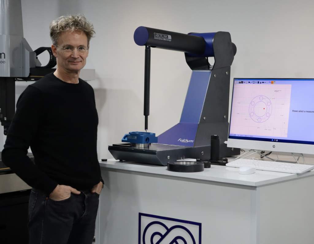 Aberlink owner/director Marcus Eales with the Fulcrum CMM