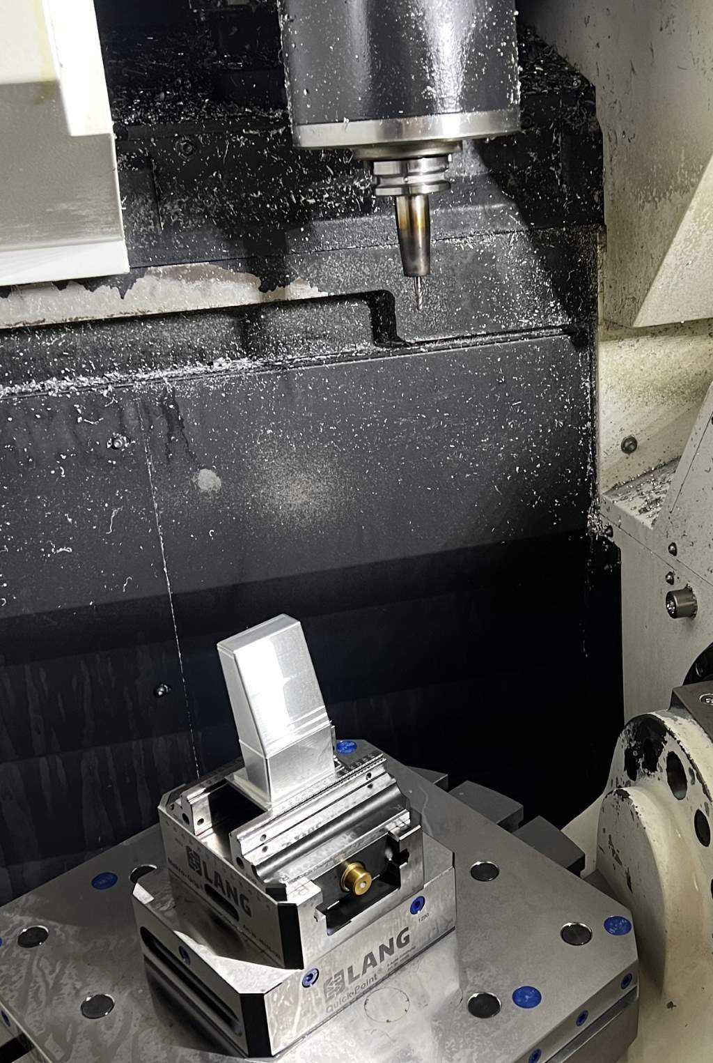 5-axis machining being carried out on the Mazak i500 Variaxis at PBE CNC