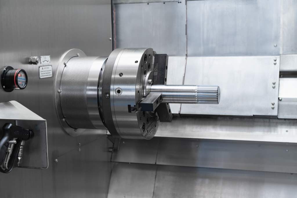 A decanter gearbox component being machined on one of the WFL machines