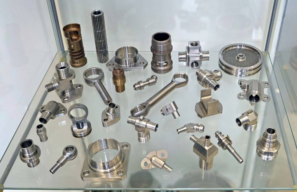 A selection of largely aerospace components produced by Reginson Engineering
